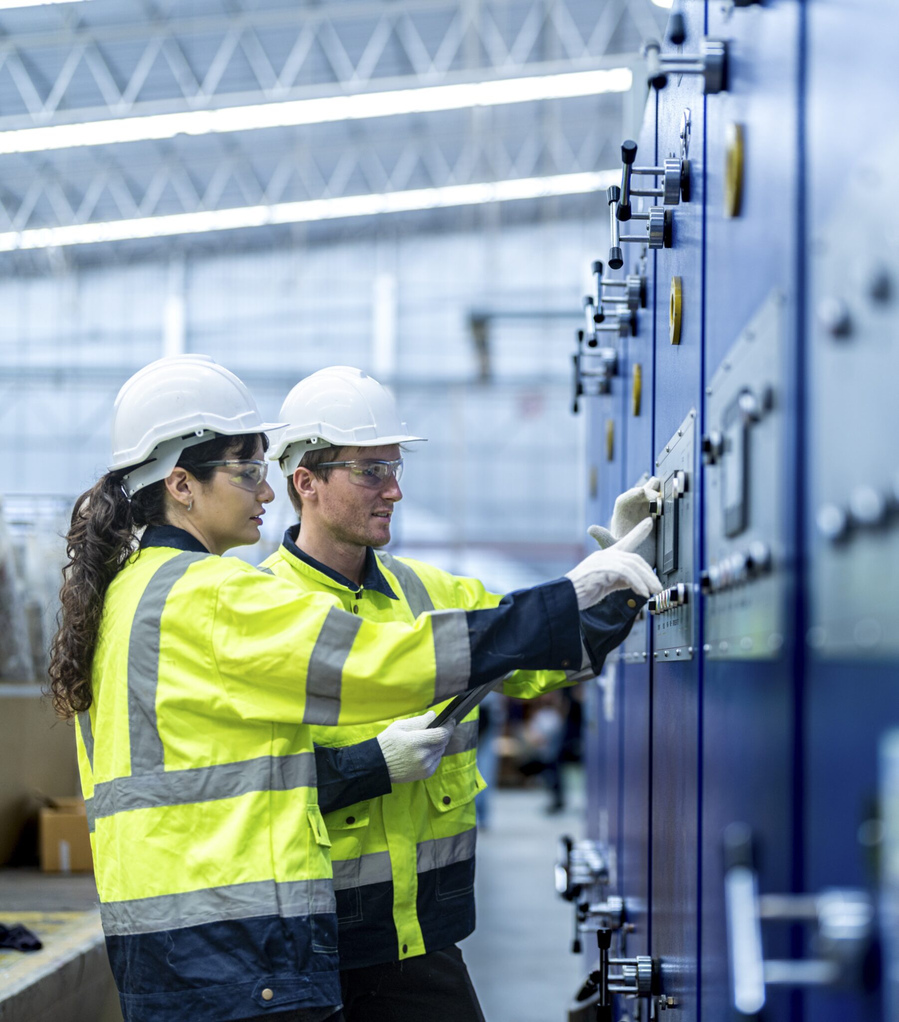 vecteezy male and female engineers in neat work clothes prepare and 47016895